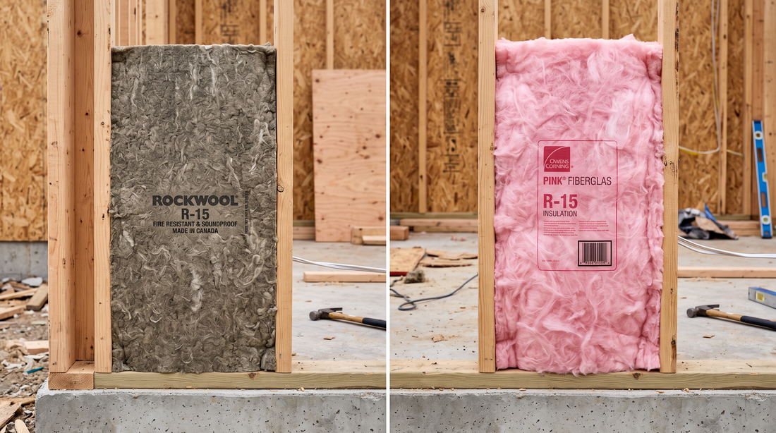 ROCKWOOL VS FIBERGLASS INSULATION IN WALL CAVITY